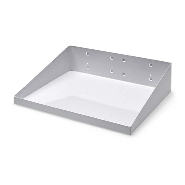 Triton Products 3/8 in. White Epoxy Powder Coated Steel Shelf