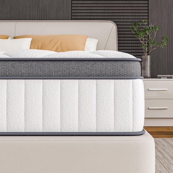 Full Medium Hybrid Bamboo Charcoal Memory Foam 12 in. Innerspring Tight Top Support and Breathable Mattress