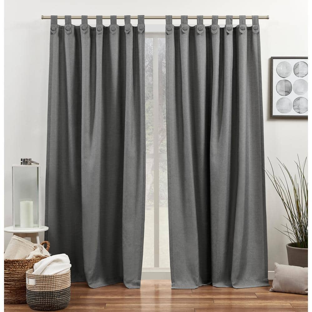 EXCLUSIVE HOME Loha Tuxedo Black Pearl Solid Light Filtering