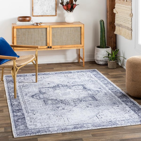 Dri Chenille Area Rug 36 x 28 in White