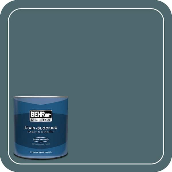 BEHR ULTRA 1 qt. #510F-6 Solitude Extra Durable Satin Enamel Interior Paint & Primer