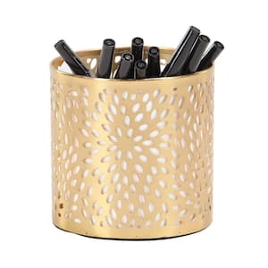 Gold Metal Glam Pencil Cup