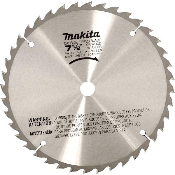 Makita 7-1/2 in. 40T Miter Saw Blade A-90629 The Home Depot