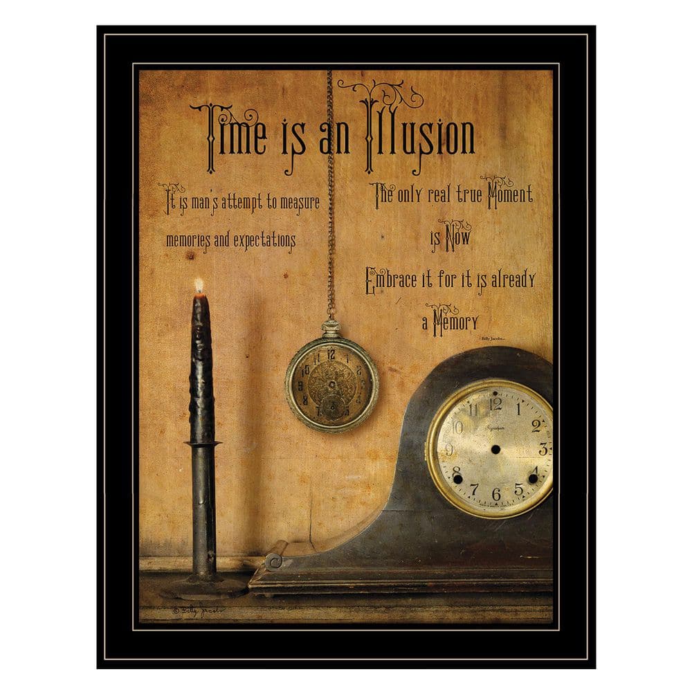 Time is an Illusion by Billy Jacobs, Ready to Hang Framed Print, Black Frame 27 in. x 1 in. price history on PriceWatchPro