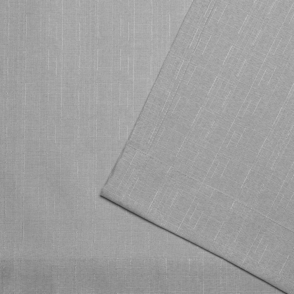 Dove Grey Light-Filtering Linen Grommet Curtain Panels, 54"x63"