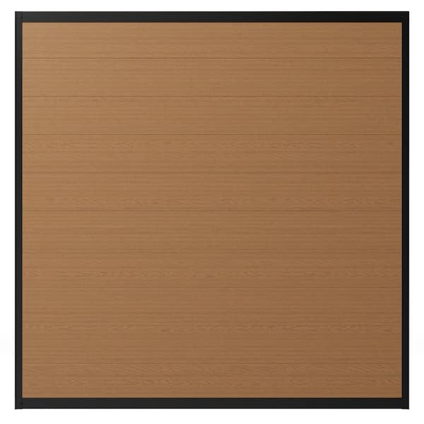WamBam Fence 6 ft. H x 6 ft. W No Dig Edgewood Walnut Brown