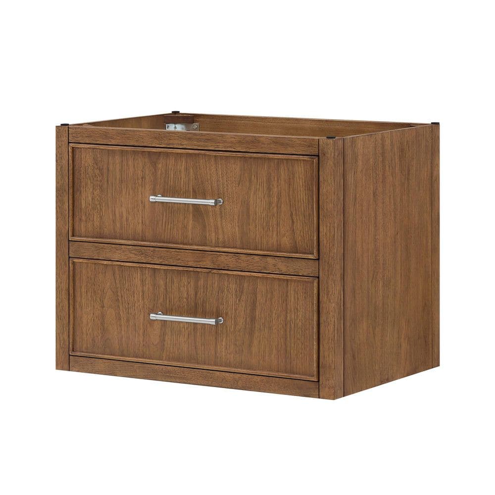 Isola WM 29 in. Wall-Mounted Bath Vanity Cabinet without Top in Toasted Walnut with Brushed Nickel Trim price history on PriceWatchPro