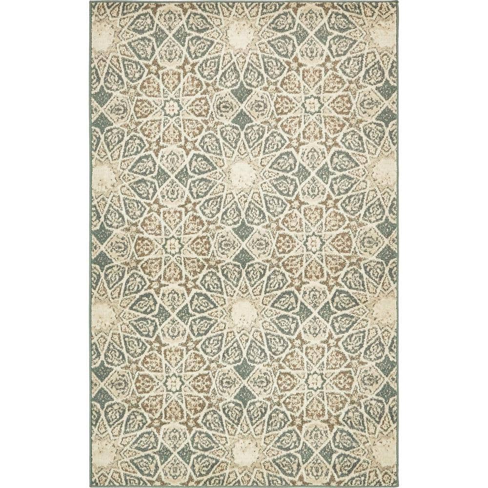 Tuareg Multi-Color Abstract Rectangular Synthetic Area Rug