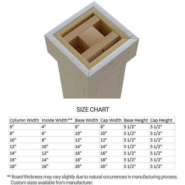 Pole-Wrap 4-in Red Oak Column Cap and Base Kit in the Column Cap & Base  Kits department at