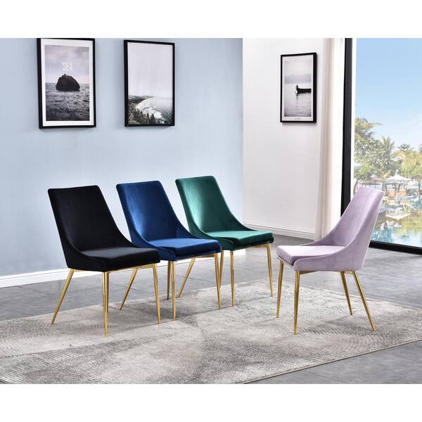 Karina velvet dining online chairs