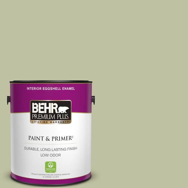 BEHR PREMIUM PLUS 1 gal. S3703 Sage Brush Eggshell Enamel Low Odor