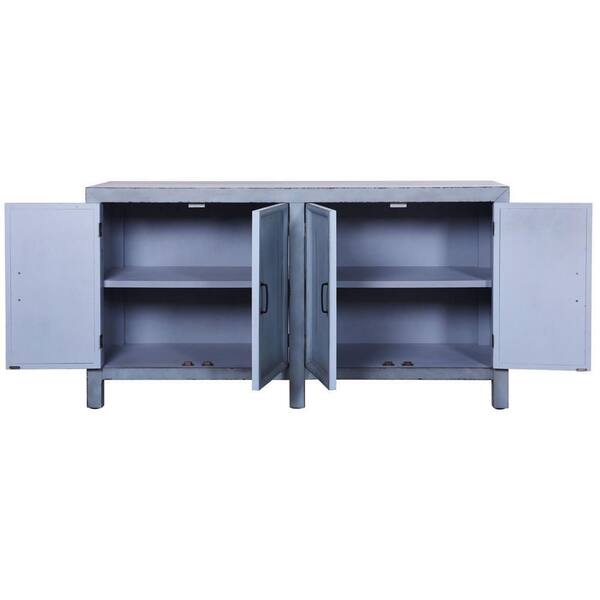 StyleCraft Olive Blue Washed Accent Cabinet SF26384DS - The