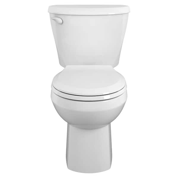 Colony 3 2-Piece 1.28 GPF Single Flush Round Toilet in White, Seat Not Included