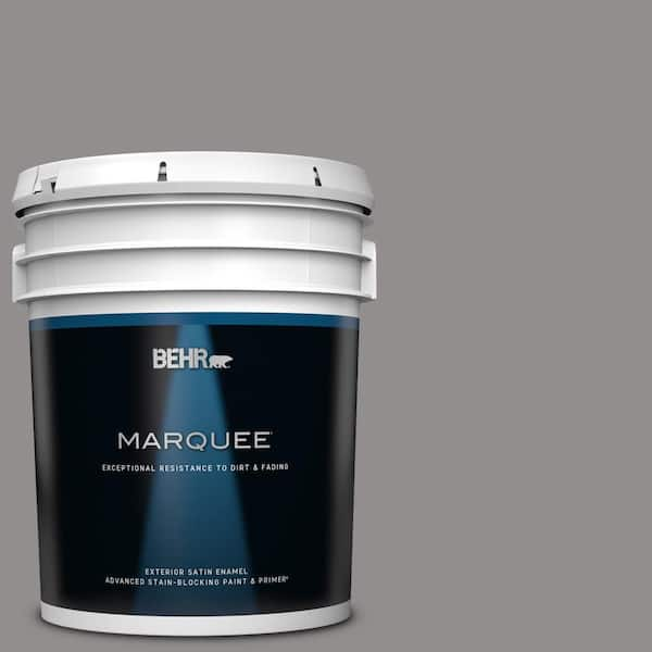 BEHR MARQUEE 5 gal. #PPU16-14 Plum Smoke Satin Enamel Exterior Paint & Primer