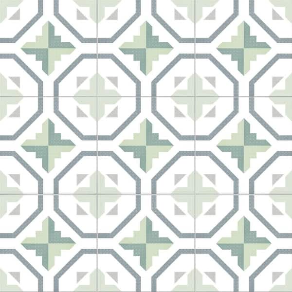 Prisma Olive 10 in. x 10 in. Porcelain Floor and Wall Tile (10.88 sq. ft. /Case)