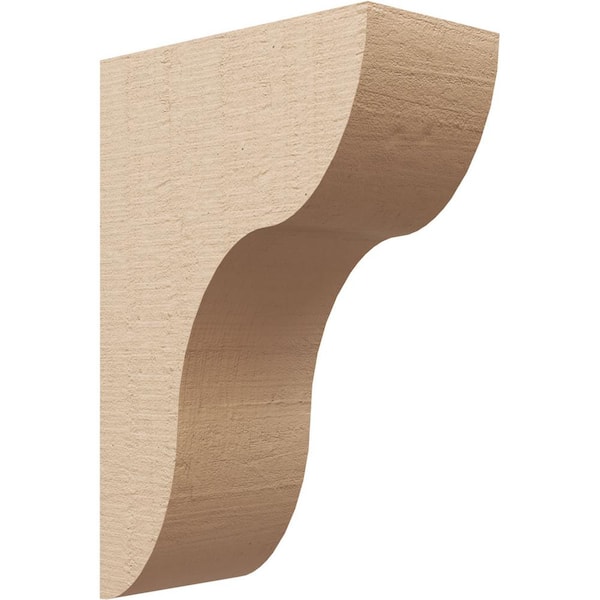 Ekena Millwork 7 in. x 21 in. x 14 in. Classic Carmel Rough Cedar Woodgrain TimberThane Corbel, Primed Tan