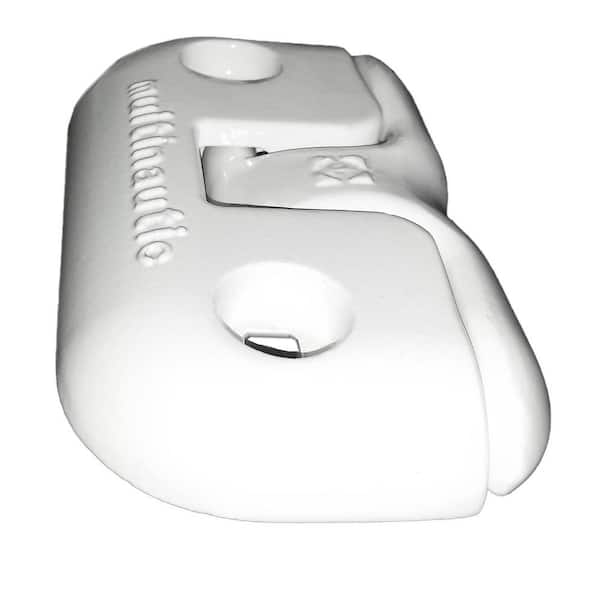 6 in. Aluminum Flip-Up Cleat, White