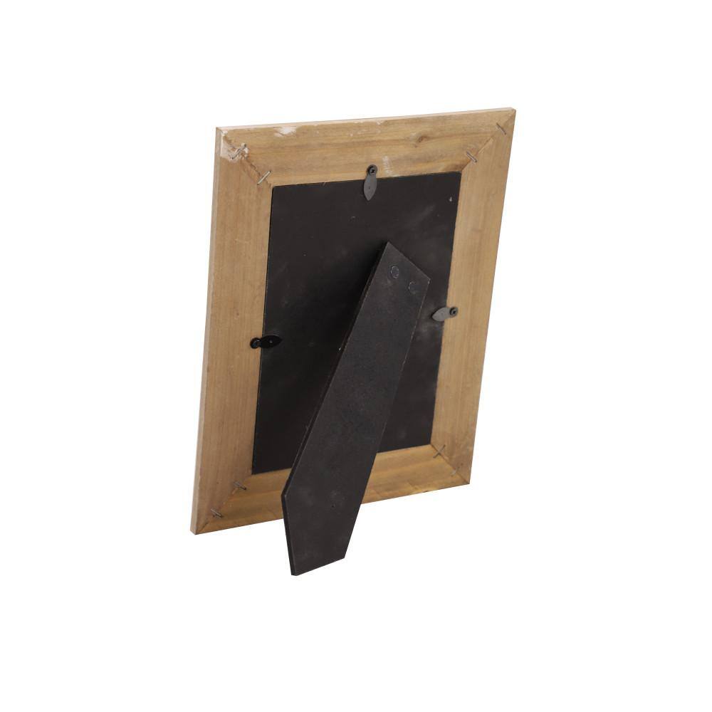 Light Brown Beaded Wood 5x7 Photo Frame