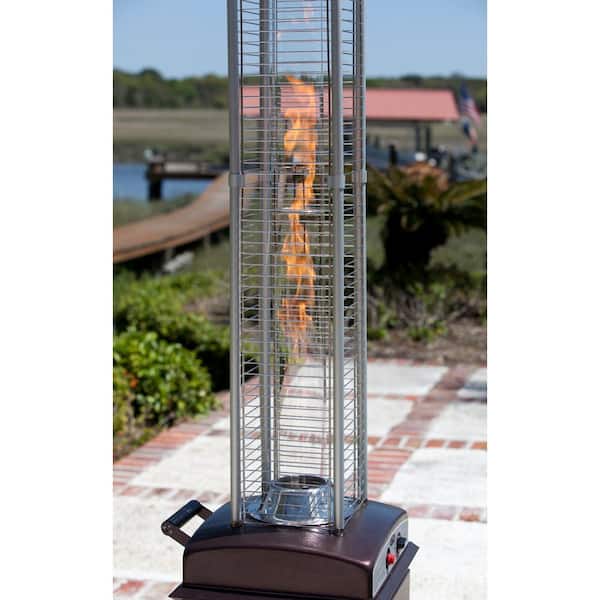 46,000 BTU Hammered Bronze Gas Patio Heater