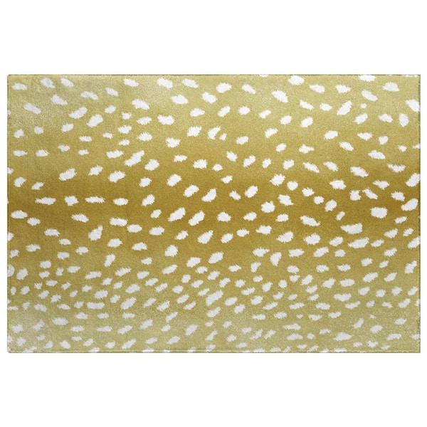 Dream Shag Premium Machine Washable Abstract ADS44 Gilded 2 ft. x 3 ft. Accent Rug