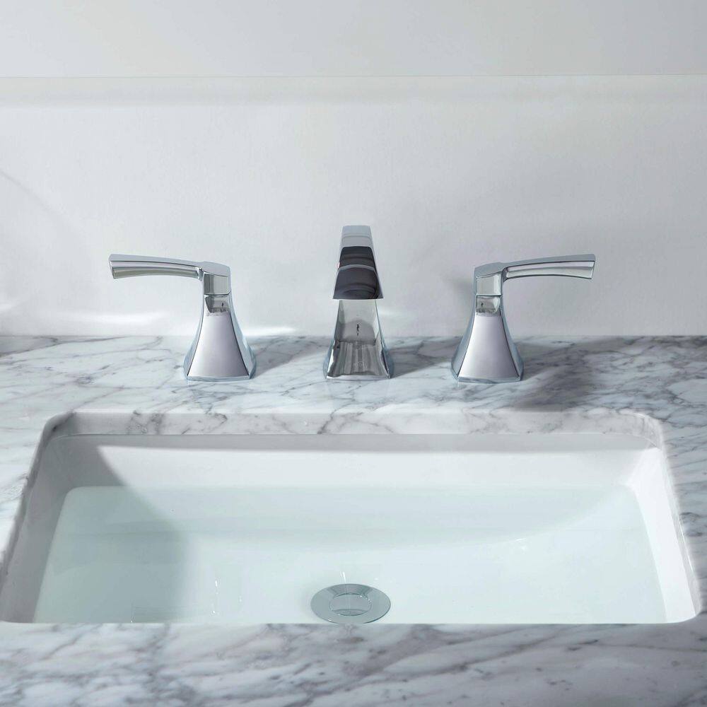 Abbie Polished Chrome 2-Handle Widespread Bathroom Faucet
