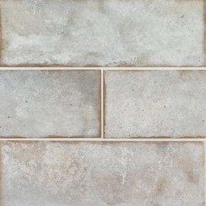 Reina Steel Gray 4 in. x 12 in. Gloss Subway Ceramic Wall Tile (10.98 sq. ft./Case)