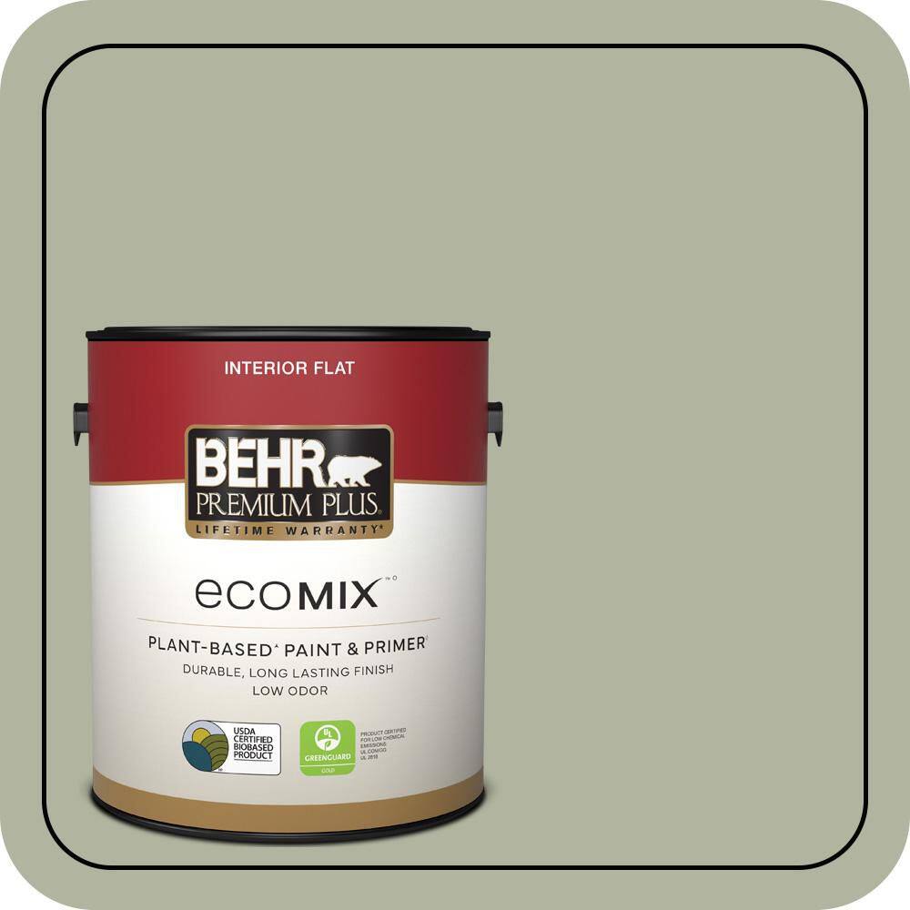 BEHR PREMIUM PLUS 1 gal. #PPU11-09 Environmental Flat EcoMix Plant ... - Environmental Styling Paint