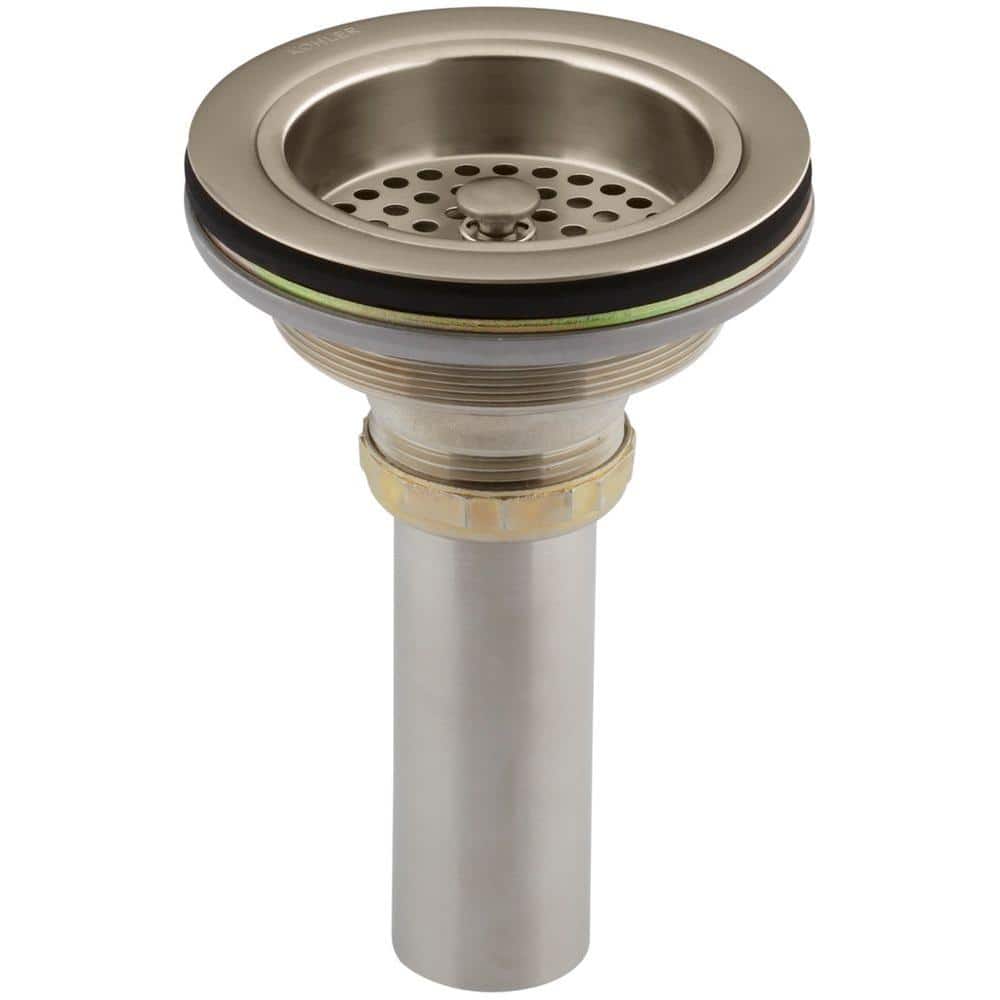 Duostrainer 4-1/2 in. Sink Strainer with Tailpiece in Vibrant Brushed Bronze price history on PriceWatchPro