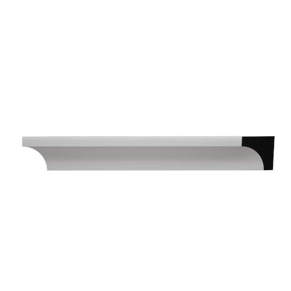 Ekena Millwork WM100 0.69 in. D x 0.69 in. W x 6 in. L Wood (Finger-Joint Pine) Crown Moulding Sample