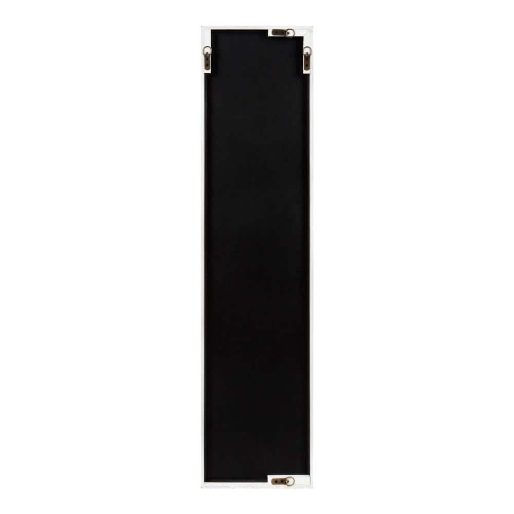 Tolland 50.5'' Rustic White Wood Rectangular Wall Mirror