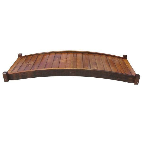 SamsGazebos - 8 ft. Japanese Zen Fir Garden Bridge