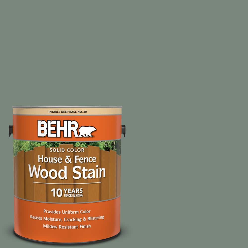 1 gal. #700F-5 Wild Sage Solid Color House and Fence Exterior Wood Stain