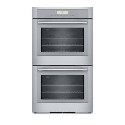 Masterpiece 30 in. Double Electric Wall Oven with Convection Self-Cleaning in Stainless Steel