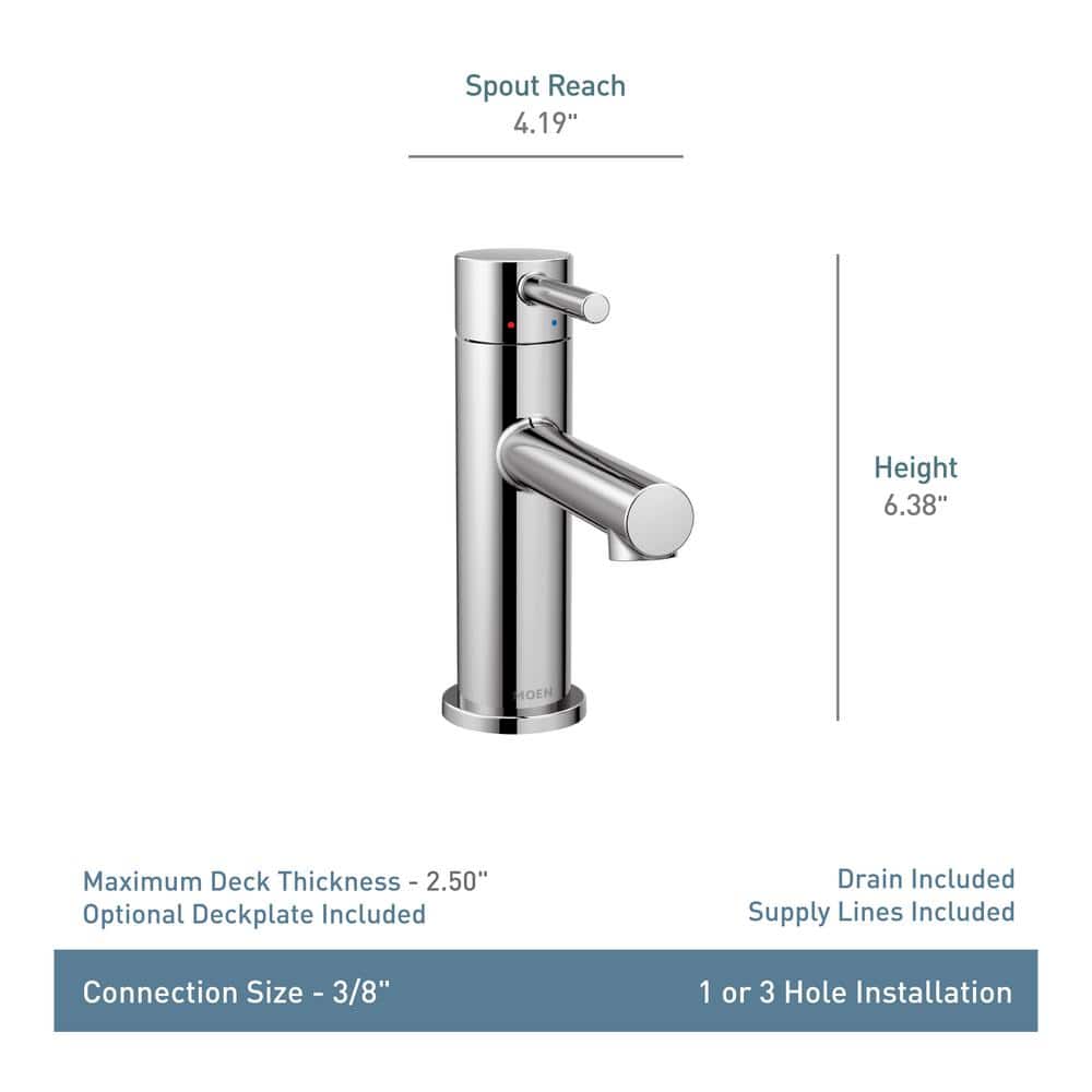 Modern Single-Handle Bathroom Faucet in Sleek Black with Nickel Accents