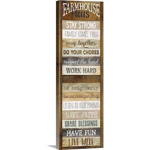 "Farmhouse Rules Shutter" by Marla Rae Canvas Wall Art