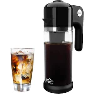 4-Cup Black Color Express Cold Brew Electric Coffee Maker With 4-Brew Strength Settings and Cleaning Cycle