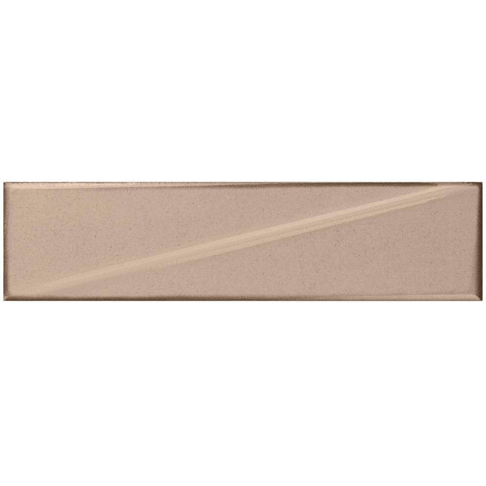 Rhythm Dune Beige 2.99 in. x 0.39 in. Glossy Ceramic Subway Wall Tile Sample price history on PriceWatchPro