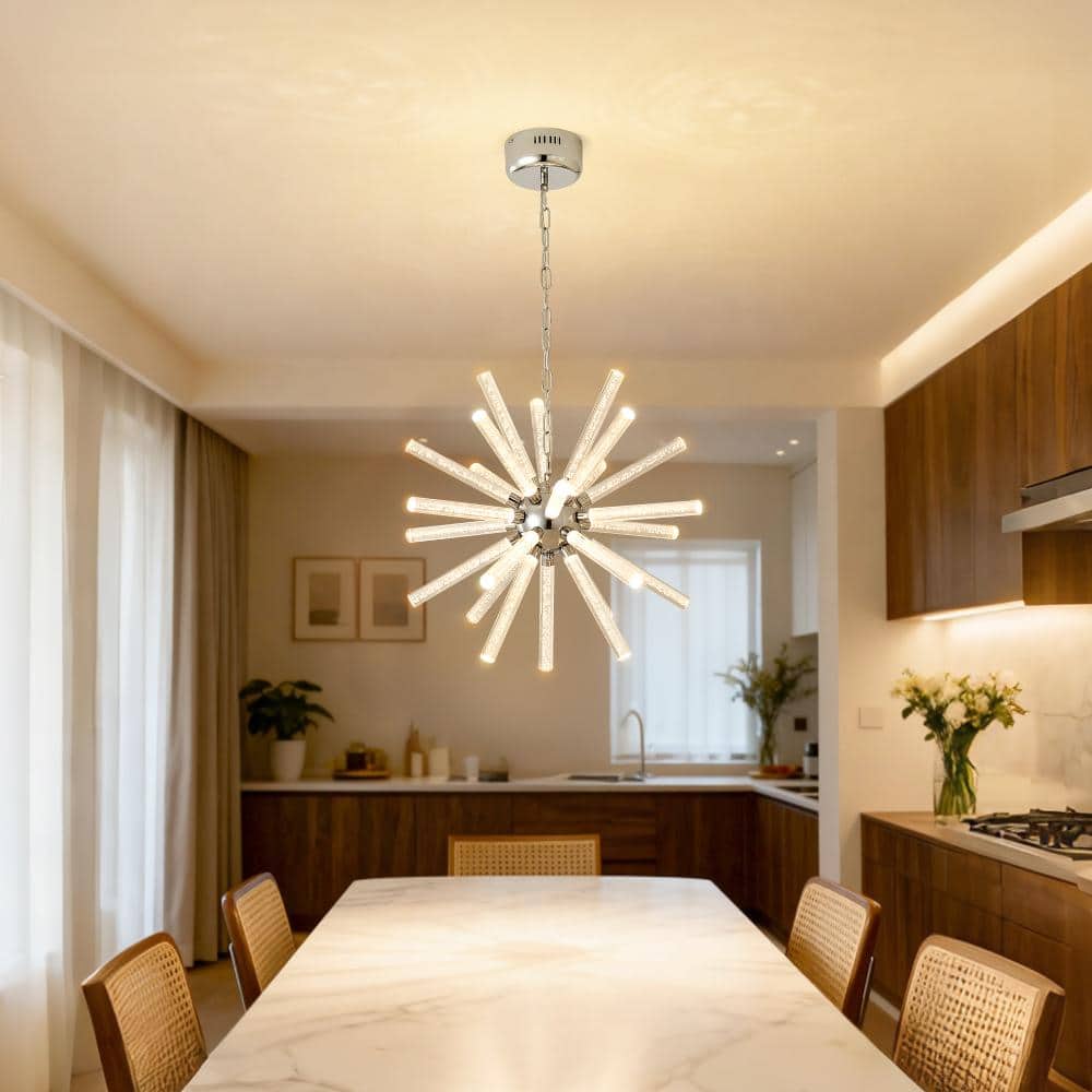22.6 in. 24-Light Bubble Pillar Chandelier,Adjustable Pendant Lights price history on PriceWatchPro
