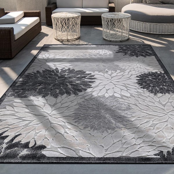 Dropship CAMILSON Indoor/Outdoor Rug, Blue 5'3'x7' Leaf Tropical Botanical  Area Rugs For Indoor And Outdoor Patios, Easy-Cleaning Non-Shedding Living  Room, Garden And Kitchen Washable Outside Carpet (5x7) to Sell Online at a