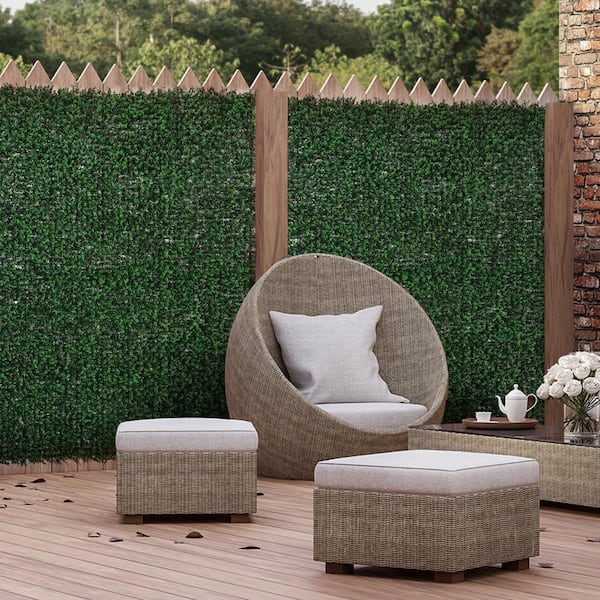 12 PCS Green Grass Wall Panels, Artificial Grass Wall Decor, Greenery Backdrop Wall, for Outdoor Indoor Fence Backyard