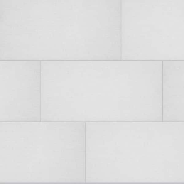Florida Tile Home Collection Royal Linen White 12 in. x 24 in. Porcelain Floor and Wall Tile (13.3 sq. ft. / case)