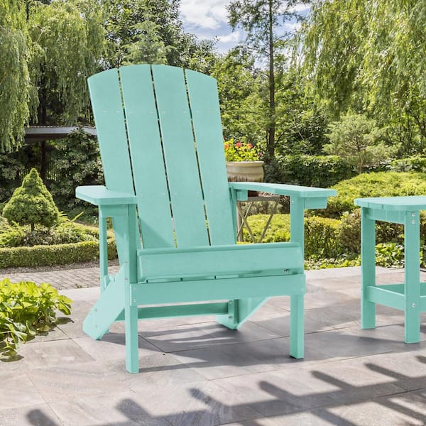 JOYESERY Apple Green Weather Resistant HIPS Plastic Adirondack Chair ...