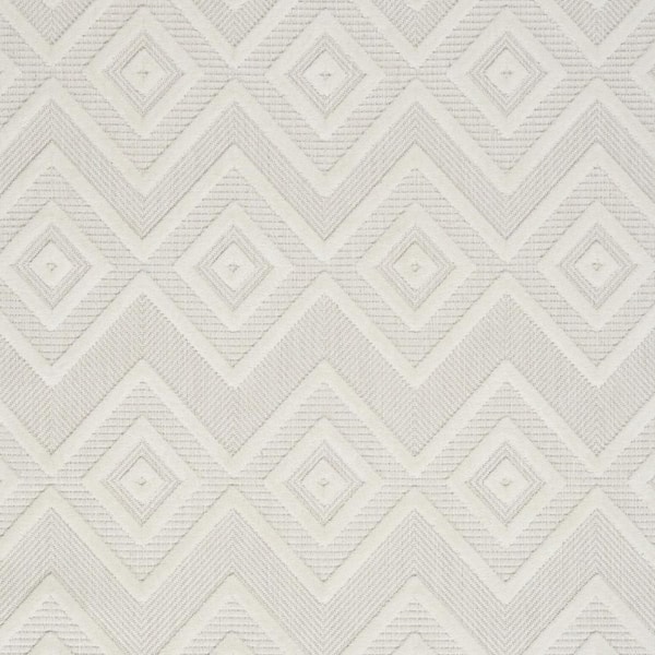 Ivory 4 ft. x 6 ft. Woven Polypropylene;Polyester Indoor/Outdoor Area Rug
