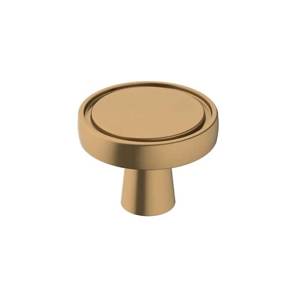 Amerock Destine 1-3/8 in. (35mm) Modern Champagne Bronze Round Cabinet Knob