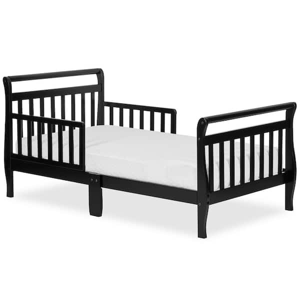 Dream On Me Black Toddler Sleigh Bed