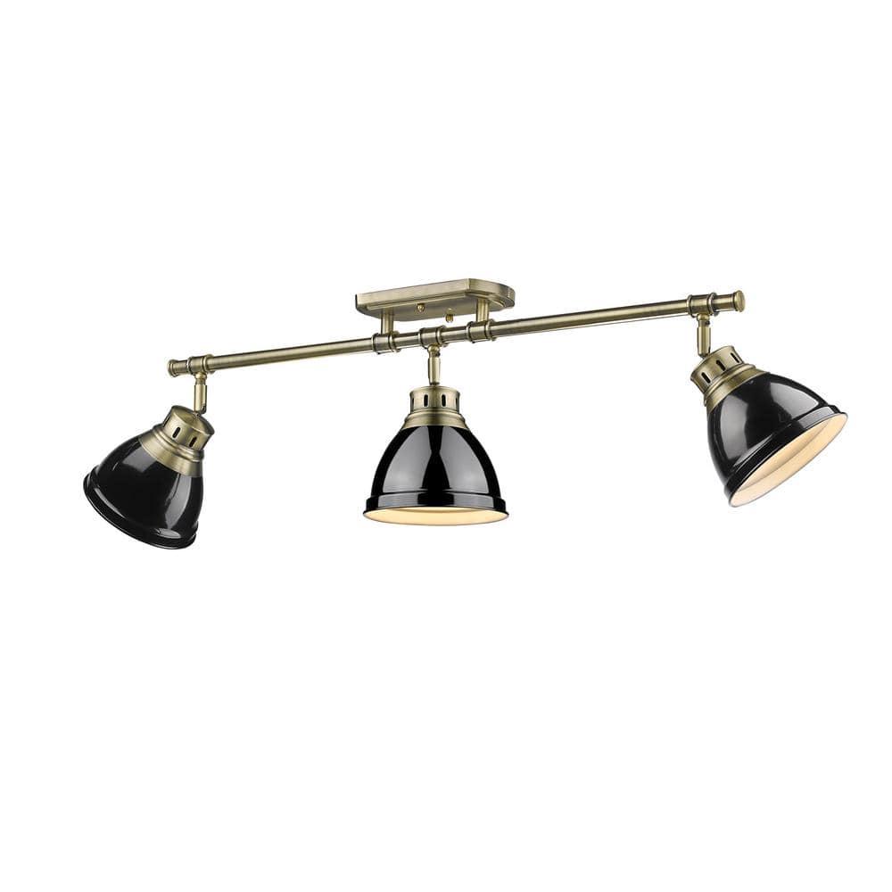 Duncan AB 3-Light Aged Brass Semi-Flush Mount Light price history on PriceWatchPro