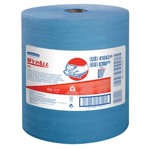 Blue 1-Ply Paper Towel Roll (475-Sheets per Roll)