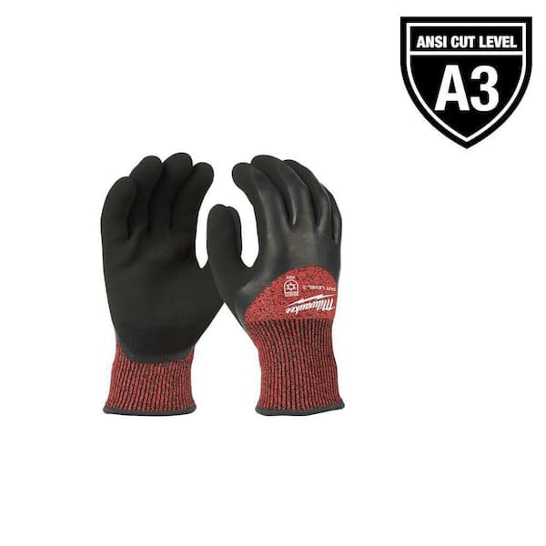 Milwaukee XX-Large Red Latex Level 3 Cut Resistant Insulated Winter Dipped Work Gloves