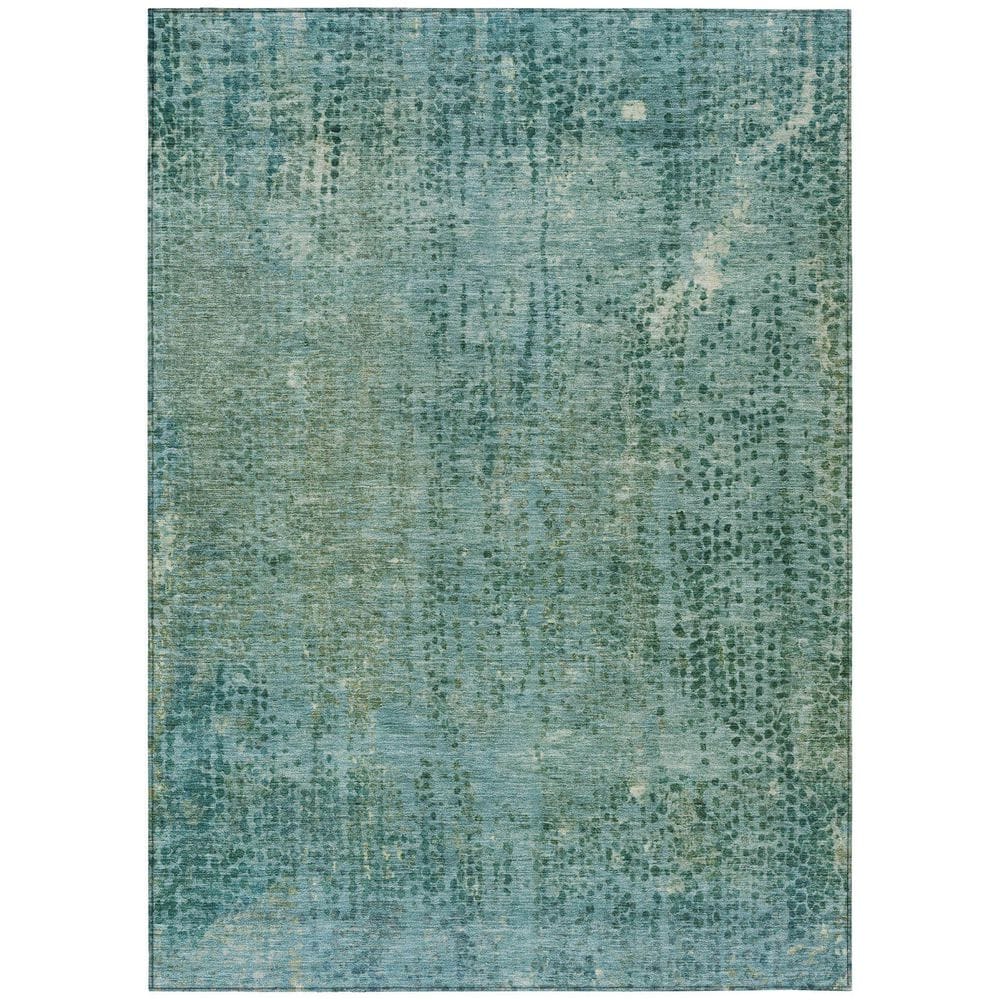 Chantille Machine Washable Indoor/Outdoor Abstract ACN2088 Teal 3 ft. x 5 ft. Area Rug price history on PriceWatchPro