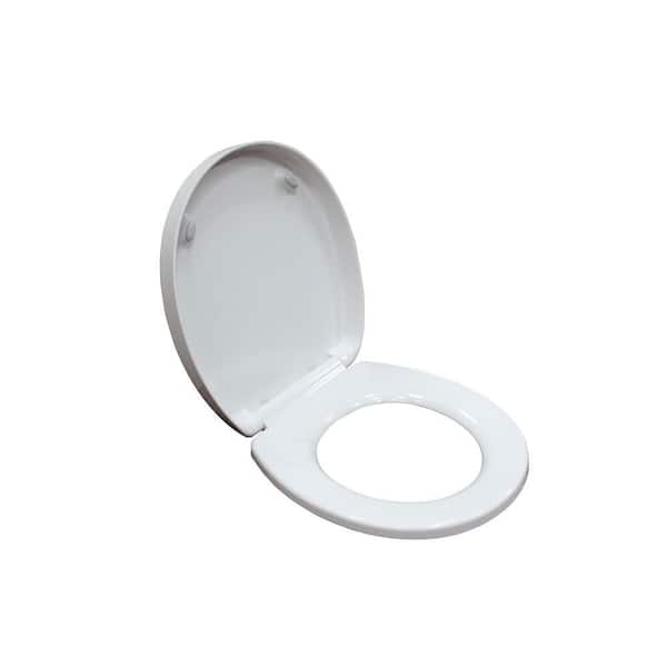 American Standard Telescoping Round Open Front Easy Lift-Off Toilet Seat in White